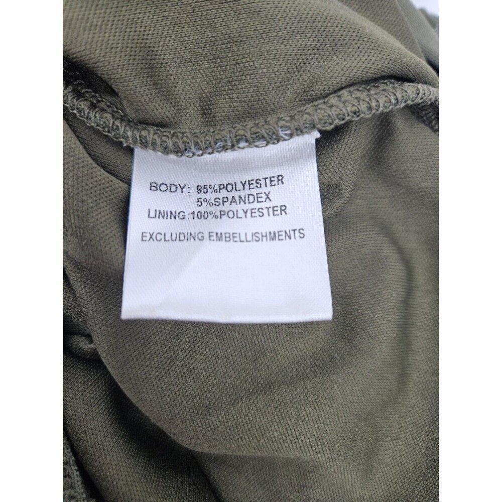 NWOT Princess Polly Tara Mini Dress Womens 0 Olive Green - Picture 7 of 8